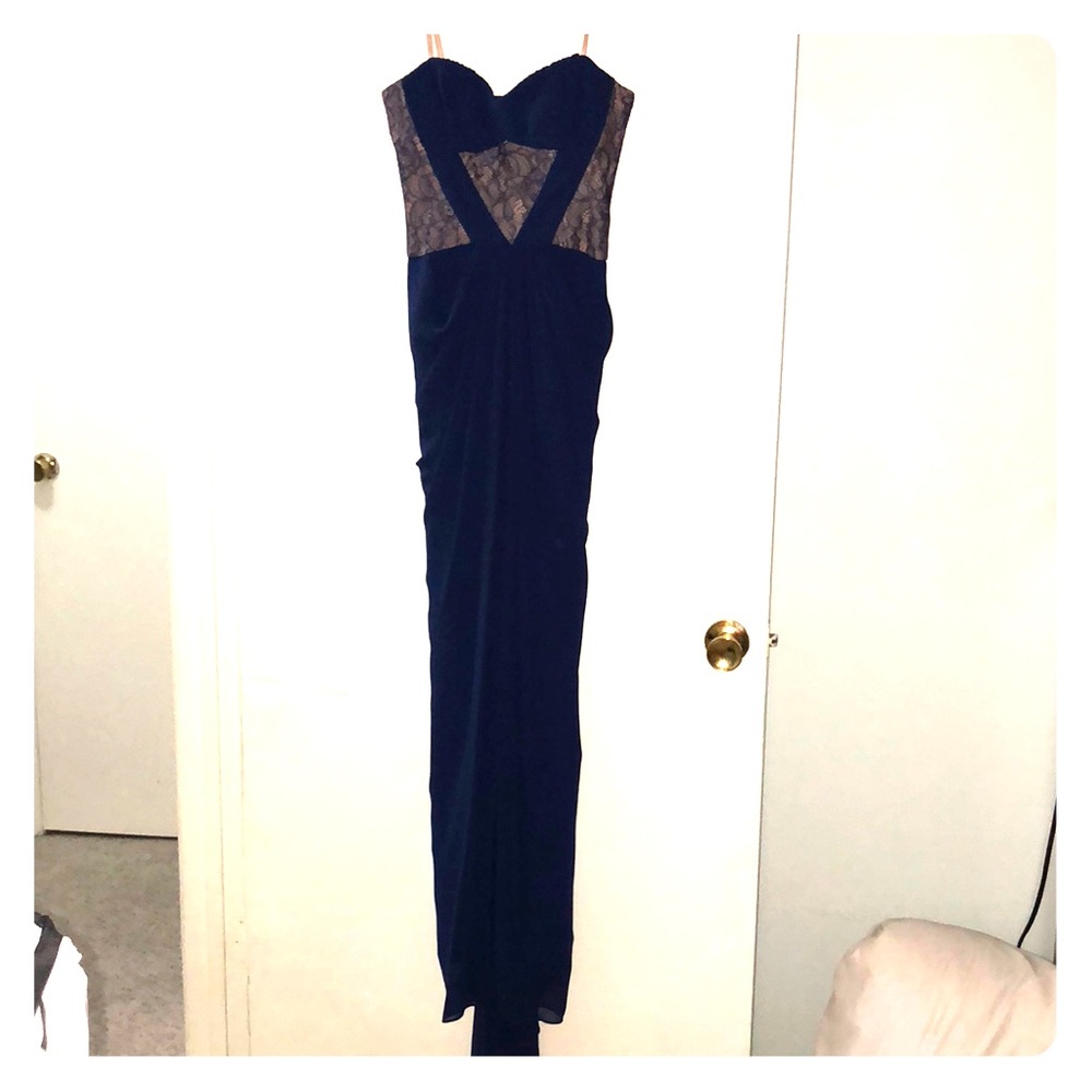 Brand new with tags! Stunning blue BCBG gown
